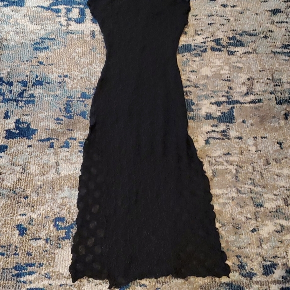 BEAUTIFUL VINTAGE LACE ASIAN INSPIRED STYLE DRESS XS BLK